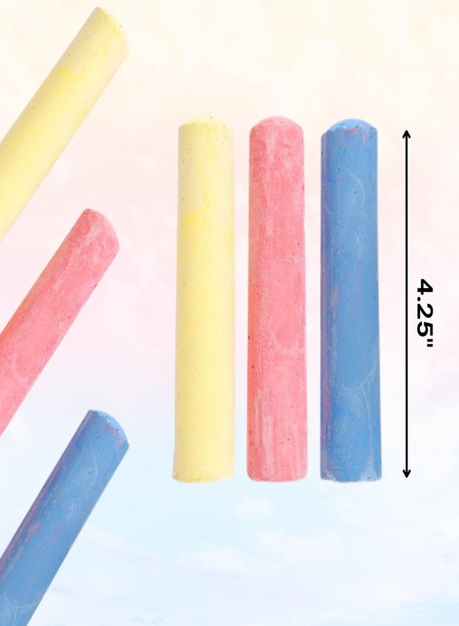 4E's Novelty 12 Boxes Sidewalk Chalk Individually Wrapped Party Favors for Kids Bulk, 3 Jumbo Sticks In Each Box, Easter Basket Stuffers, Goodie Bag Fillers Toddlers Summer Gift Toy - Image 4